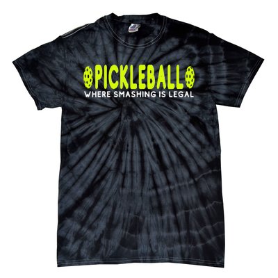 Cool Pickleball Art For  Paddle Pickleball Player Tie-Dye T-Shirt