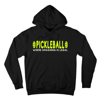 Cool Pickleball Art For  Paddle Pickleball Player Tall Hoodie