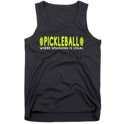 Cool Pickleball Art For  Paddle Pickleball Player Tank Top