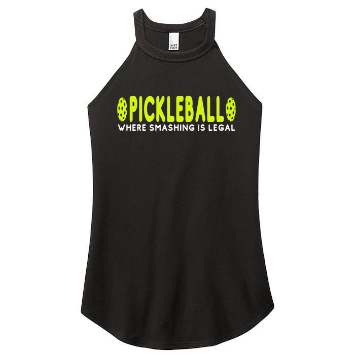 Cool Pickleball Art For  Paddle Pickleball Player Women's Perfect Tri Rocker Tank