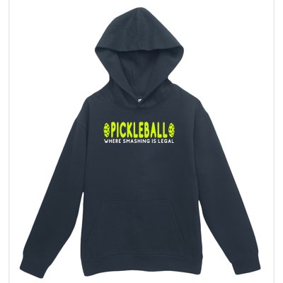 Cool Pickleball Art For  Paddle Pickleball Player Urban Pullover Hoodie