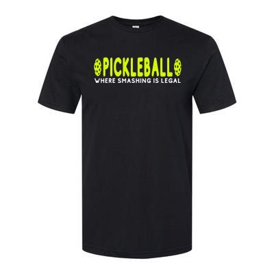 Cool Pickleball Art For  Paddle Pickleball Player Softstyle CVC T-Shirt