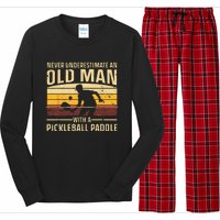 Cool Pickleball Art For Men Women Paddle Pickleball Player Long Sleeve Pajama Set