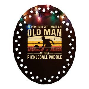 Cool Pickleball Art For Men Women Paddle Pickleball Player Ceramic Oval Ornament