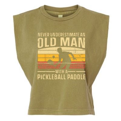 Cool Pickleball Art For Men Women Paddle Pickleball Player Garment-Dyed Women's Muscle Tee