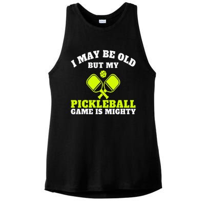 Cool Pickleball Art For  Paddle Pickleball Player Ladies PosiCharge Tri-Blend Wicking Tank