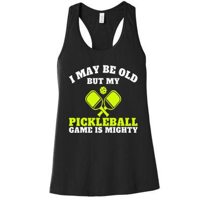 Cool Pickleball Art For  Paddle Pickleball Player Women's Racerback Tank