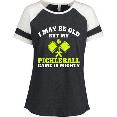 Cool Pickleball Art For  Paddle Pickleball Player Enza Ladies Jersey Colorblock Tee