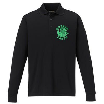 Captain Planet And The Planeteers Earth Day Mother Earth Gift Performance Long Sleeve Polo