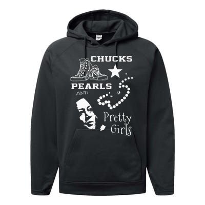 Chucks Pearls And Pretty Kamala Harris Inauguration Performance Fleece Hoodie