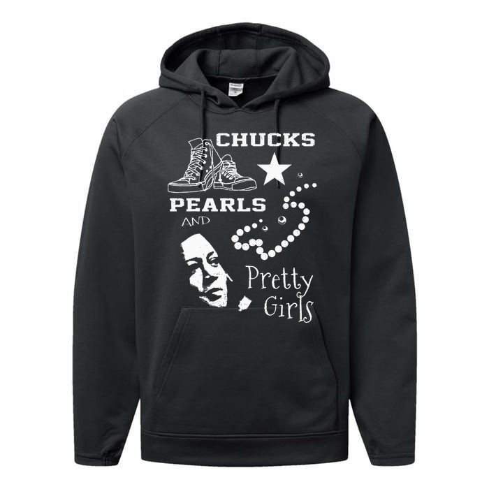 Chucks Pearls And Pretty Kamala Harris Inauguration Performance Fleece Hoodie