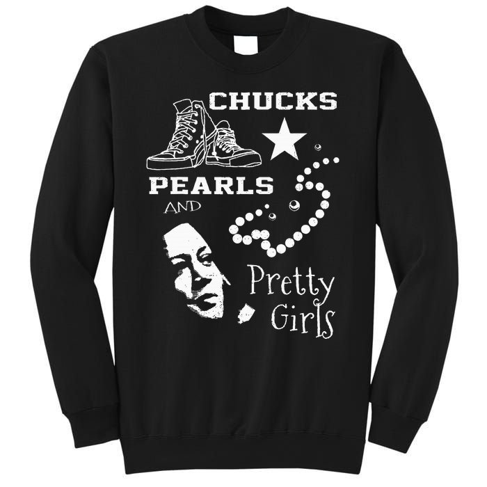 Chucks Pearls And Pretty Kamala Harris Inauguration Sweatshirt