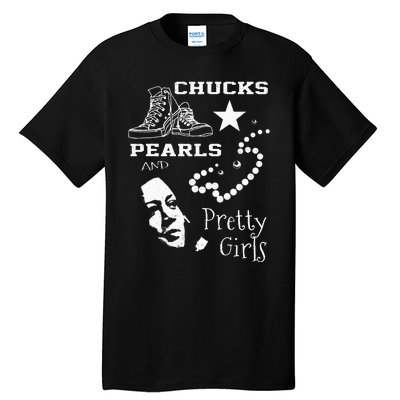 Chucks Pearls And Pretty Kamala Harris Inauguration Tall T-Shirt