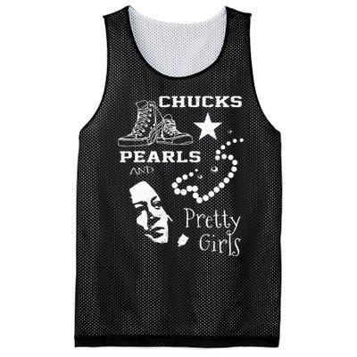 Chucks Pearls And Pretty Kamala Harris Inauguration Mesh Reversible Basketball Jersey Tank