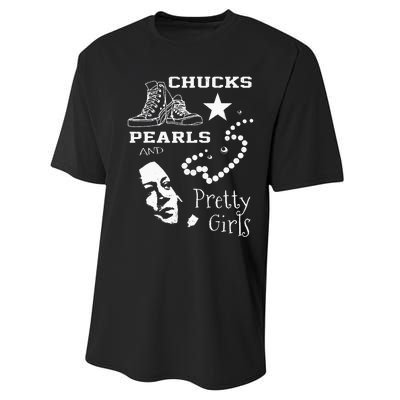 Chucks Pearls And Pretty Kamala Harris Inauguration Performance Sprint T-Shirt