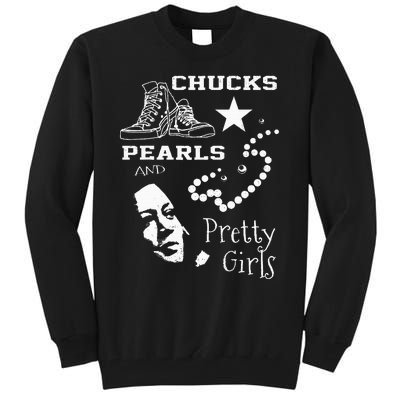 Chucks Pearls And Pretty Kamala Harris Inauguration Tall Sweatshirt