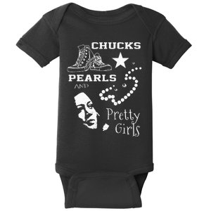 Chucks Pearls And Pretty Kamala Harris Inauguration Baby Bodysuit