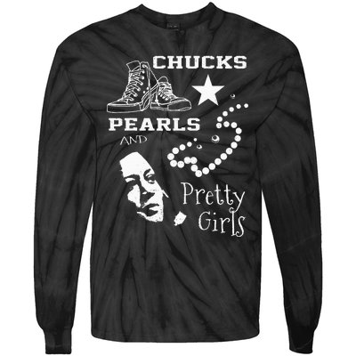 Chucks Pearls And Pretty Kamala Harris Inauguration Tie-Dye Long Sleeve Shirt