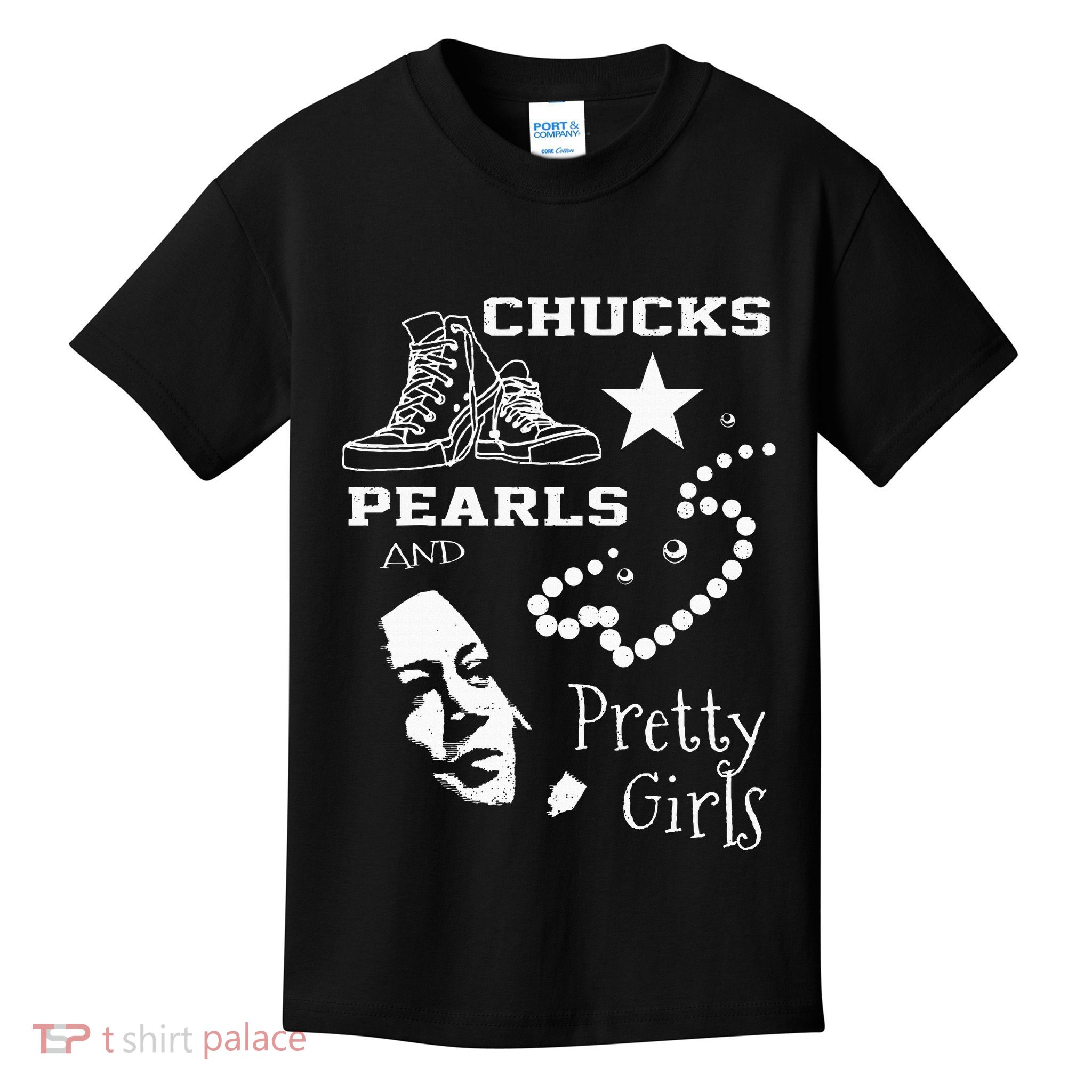Chucks Pearls And Pretty Kamala Harris Inauguration Kids T-Shirt