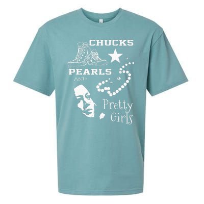 Chucks Pearls And Pretty Kamala Harris Inauguration Sueded Cloud Jersey T-Shirt