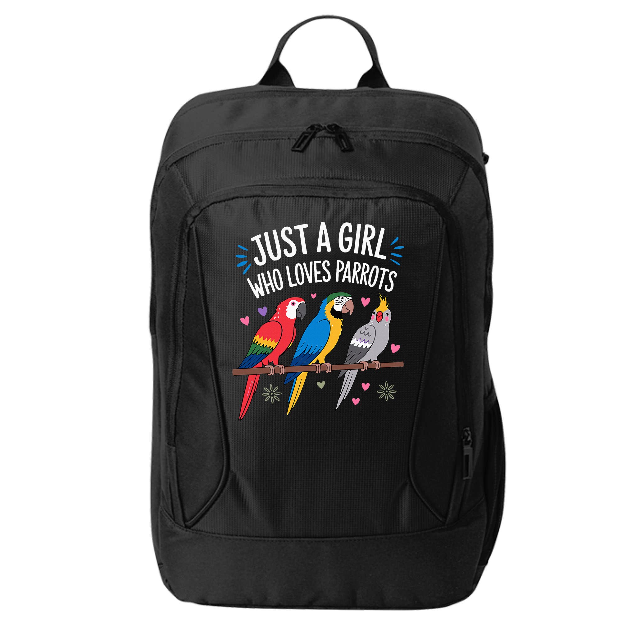 Cool Parrot Art For Women  Tropical Bird  City Backpack