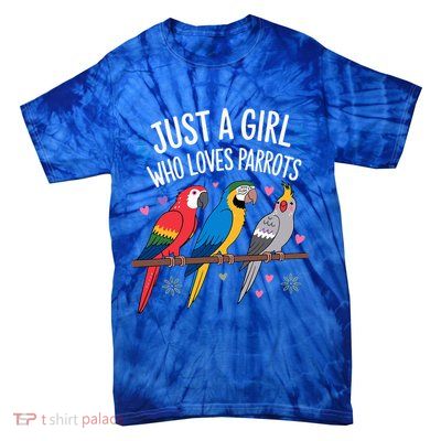 Cool Parrot Art For Women  Tropical Bird  Tie-Dye T-Shirt