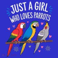 Cool Parrot Art For Women  Tropical Bird  Kids T-Shirt