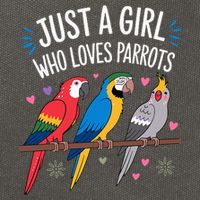 Cool Parrot Art For Women  Tropical Bird  Cotton Canvas Backpack