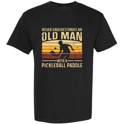 Cool Pickleball Art Paddle Pickleball Player Garment-Dyed Heavyweight T-Shirt