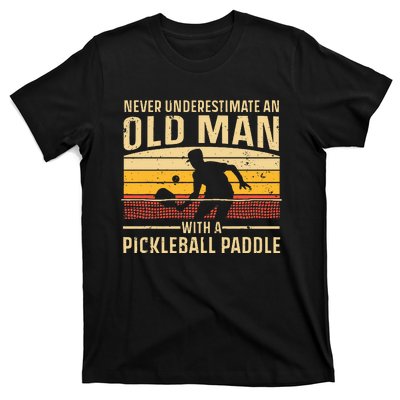 Cool Pickleball Art Paddle Pickleball Player T-Shirt