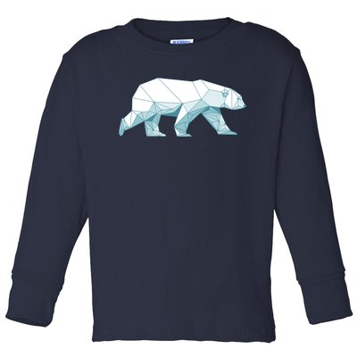 Cool Polar Bear Design For Arctic Polar Bear Lover Toddler Long Sleeve Shirt