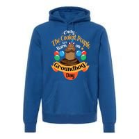 Coolest People Born On Groundhog Day Cute Birthday Party Funny Gift Premium Hoodie