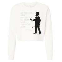 Circus Pt Barnum Ringmaster Quote No One Ever Made Cropped Pullover Crew
