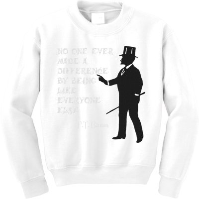 Circus Pt Barnum Ringmaster Quote No One Ever Made Kids Sweatshirt
