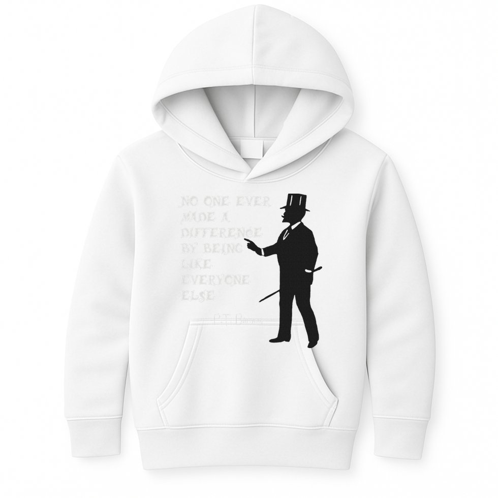 Circus Pt Barnum Ringmaster Quote No One Ever Made Kids Hoodie