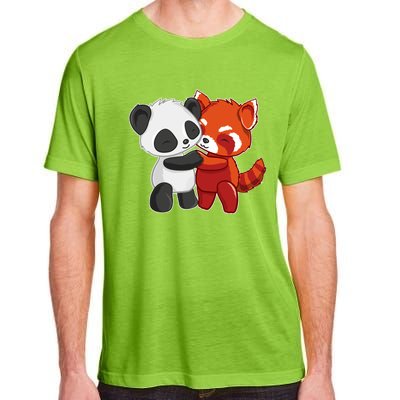 Chibi Panda Bear Hugs Red Panda Gift Cute Gift Adult ChromaSoft Performance T-Shirt