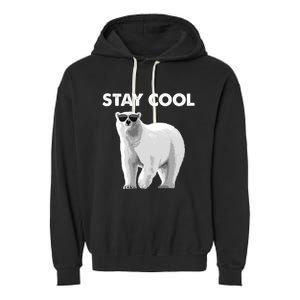 Cool Polar Bear For Men Women Kids Polar Bear Lover Garment-Dyed Fleece Hoodie