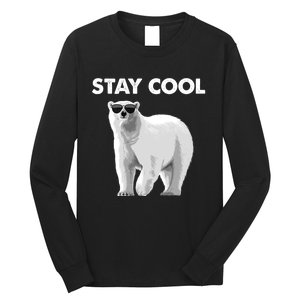 Cool Polar Bear For Men Women Kids Polar Bear Lover Long Sleeve Shirt