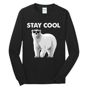 Cool Polar Bear For Men Women Kids Polar Bear Lover Tall Long Sleeve T-Shirt