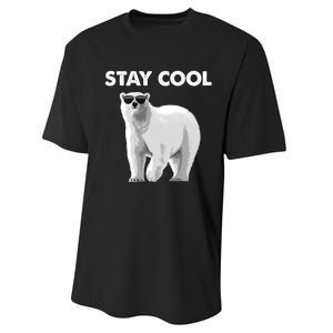 Cool Polar Bear For Men Women Kids Polar Bear Lover Performance Sprint T-Shirt