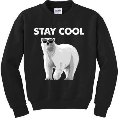 Cool Polar Bear For Men Women Kids Polar Bear Lover Kids Sweatshirt