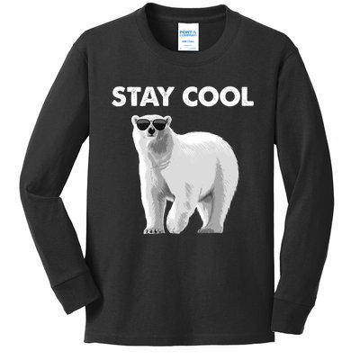 Cool Polar Bear For Men Women Kids Polar Bear Lover Kids Long Sleeve Shirt