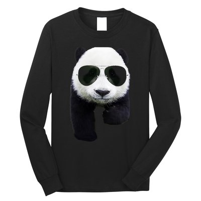 Cool Panda Bear Long Sleeve Shirt