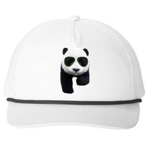 Cool Panda Bear Snapback Five-Panel Rope Hat