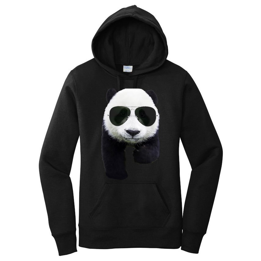 Cool Panda Bear Women's Pullover Hoodie