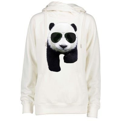 Cool Panda Bear Womens Funnel Neck Pullover Hood