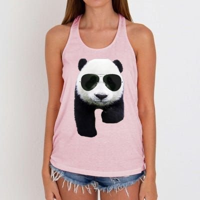 Cool Panda Bear Women's Knotted Racerback Tank