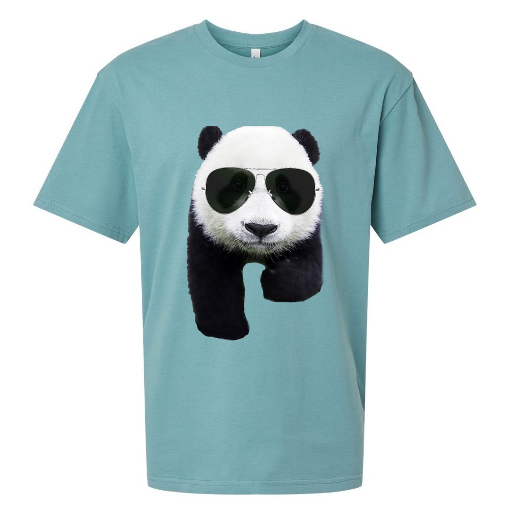 Cool Panda Bear Sueded Cloud Jersey T-Shirt