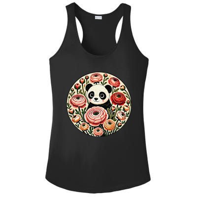 Cute Panda Bear Artwork Panda Lovers Design Ladies PosiCharge Competitor Racerback Tank