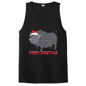 Cute Pot Bellied Pig Christmas Tree Lights Gift PosiCharge Competitor Tank